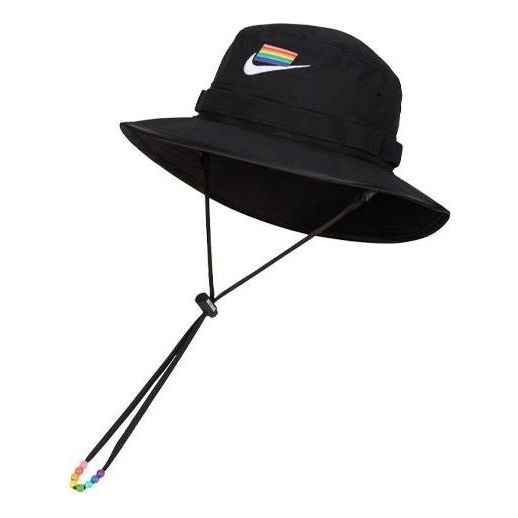 Nike ACG BeTrue Fisherman Hat Rainbow Logo 'Black' CZ6232-010