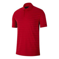 Men's Nike Dri-FIT Tiger Woods Stripe polo Red Polo Shirt BV0351-687