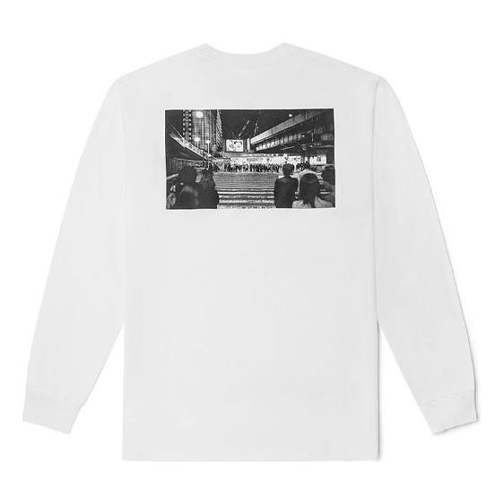 Vans x Ray Barbee x Leica Crossover Photo Printing Sports Round Neck Long Sleeves Couple Style White VN0A7PIYWHT