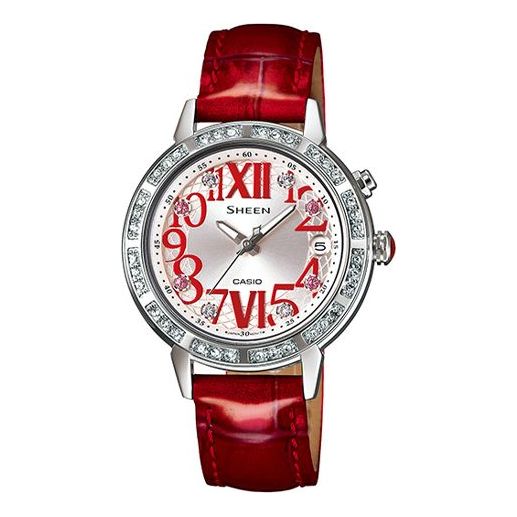 CASIO Waterproof Businesses Red Pink Analog SHE-4031L-7A1U