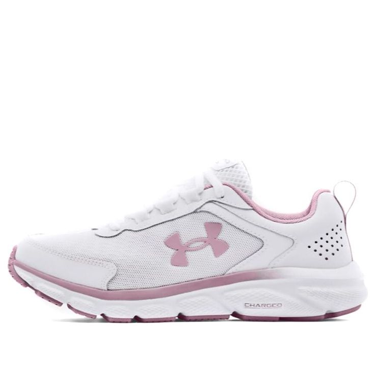 (WMNS) Under Armour Charged Assert 9 Wide 'White Mauve Pink' 3024862-101