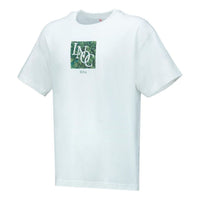 Li-Ning Printed Graphic Crew Neck T-shirt 'White Green' AHST129-1