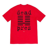 Supreme FW19 Week 15 x Dead Prez Tee Crossover Round Neck Short Sleeve Unisex Red SUP-FW19-10763