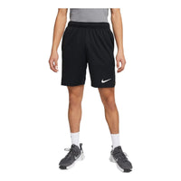Men's Nike Knit Training Straight Solid Color Black Shorts DM5945-010