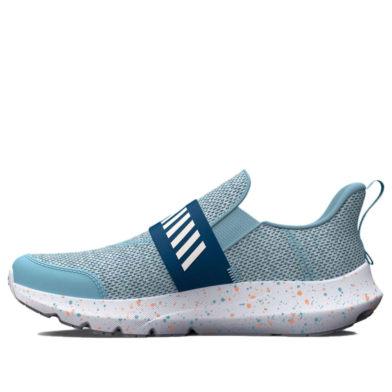(PS) Under Armour Surge 3 Slip On Paint Splatter Running Shoes 'Blue Teal' 3026870-400