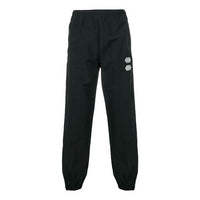 Men's Off-White Solid Color Side White Stripe Casual Pants/Trousers Black OMCA085R19C0102110001000