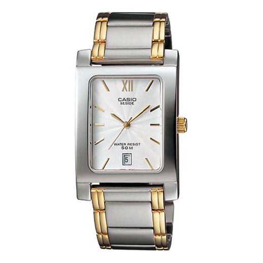 CASIO Male DRESS Japan / South Korea Fashion Mens Silver Analog BEM-100SG-7AV