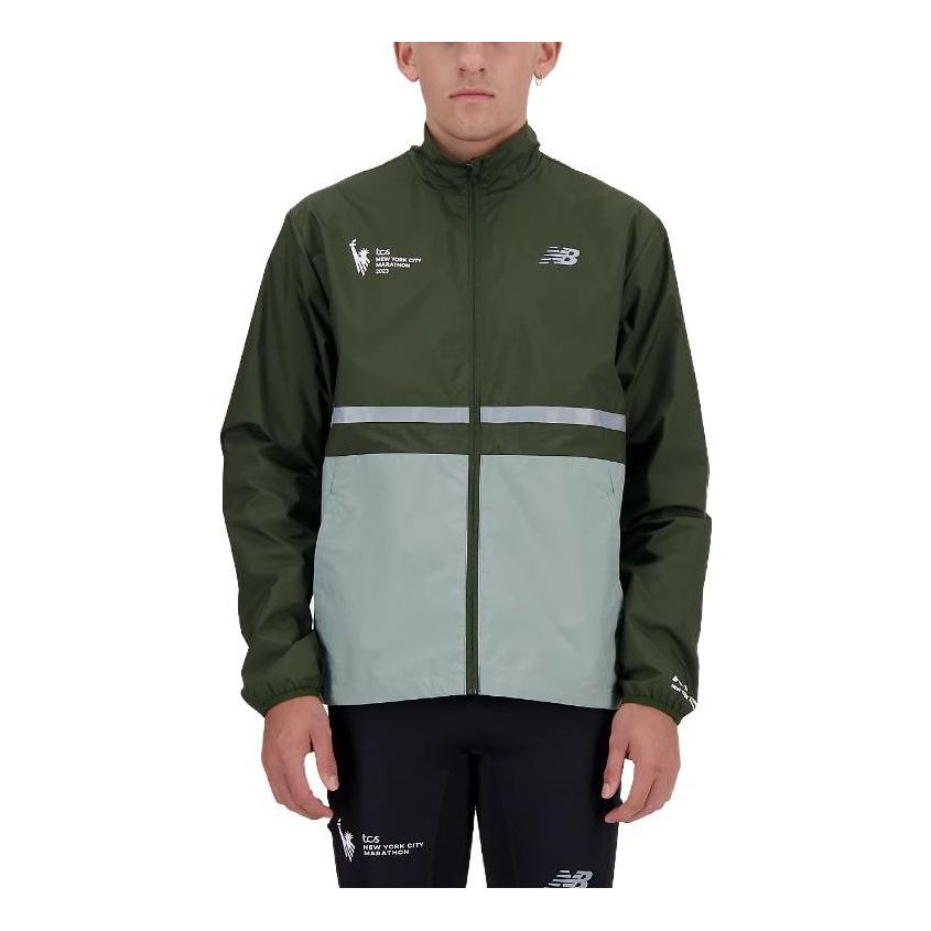 New Balance NYC Marathon Jacket Asia Sizing 'Green' MJ33200M-KOU