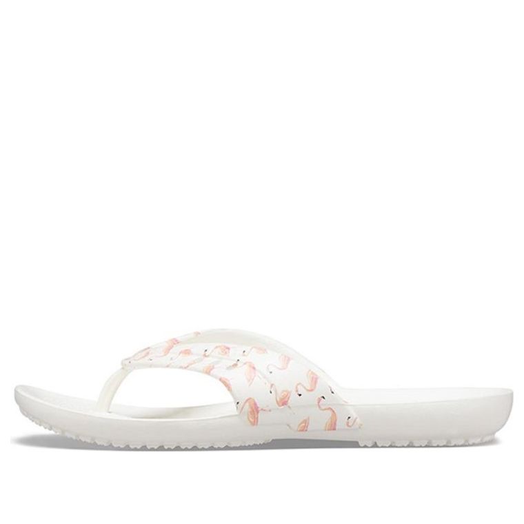 (WMNS) Crocs Kadee Summer Flip-Flops White 206190-6J0