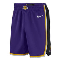 Nike LA Lakers Lebron James Basketball Pants For Men Black/Purple AJ5615-504