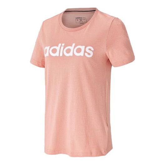 (WMNS) adidas neo Ce Linr Printing Logo Tee Pink HB1206