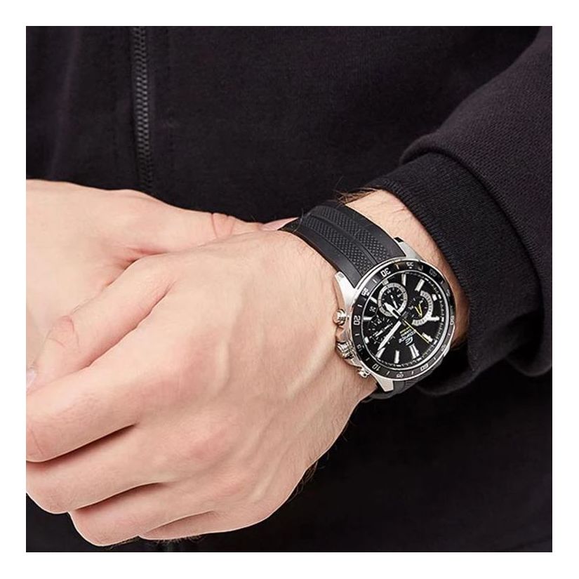 CASIO EDIFICE Series Metallic Strap EFV-570P-1A Black Analog EFV-570P-1A2021