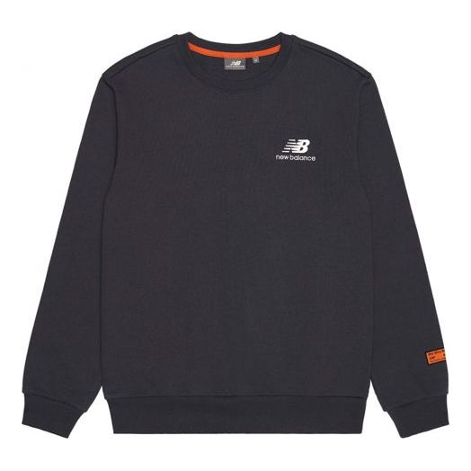 New Balance Unisex Logo Printing Round-neck Sweatshirt Blue NCA34033-DKG