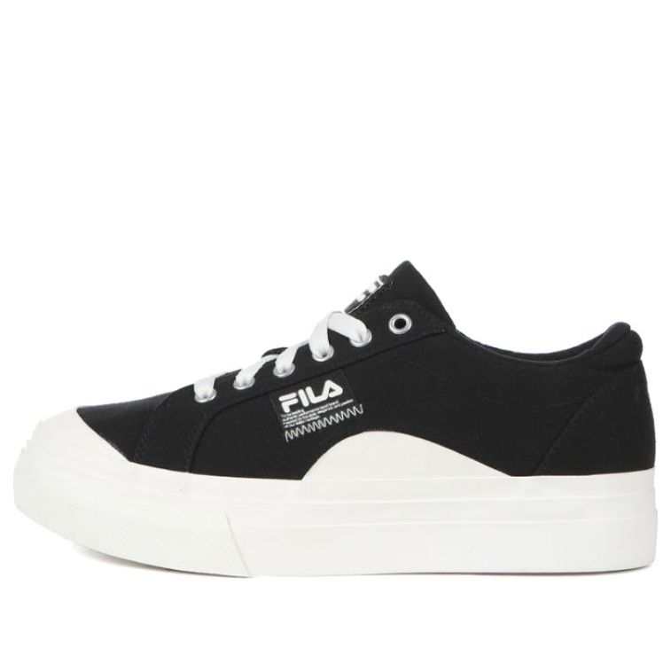 FILA Thick Sole Skateboarding Shoes Black White Version 1XM01170_001