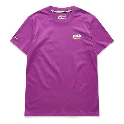 FILA FUSION Minimalistic Knit Short Sleeve Purple T11M026102F-VT