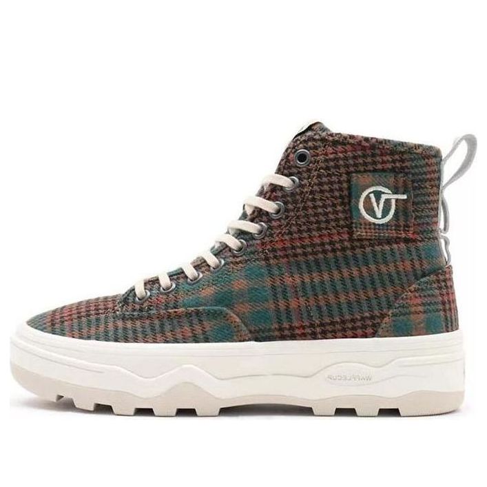 Vans Fuzzy Plaid Sentry Wc High-Top Sneakers Red/Green VN0A4P3KA0W