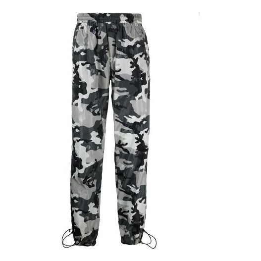 Off-White SS21 mid waist Printing Sports Pants Ordinary Version Camouflage OMCJ008S21FAB0010900