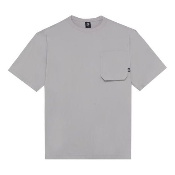 New Balance Logo Crew Neck Tee Asia Sizing 'Grey' AMT22364-SDE
