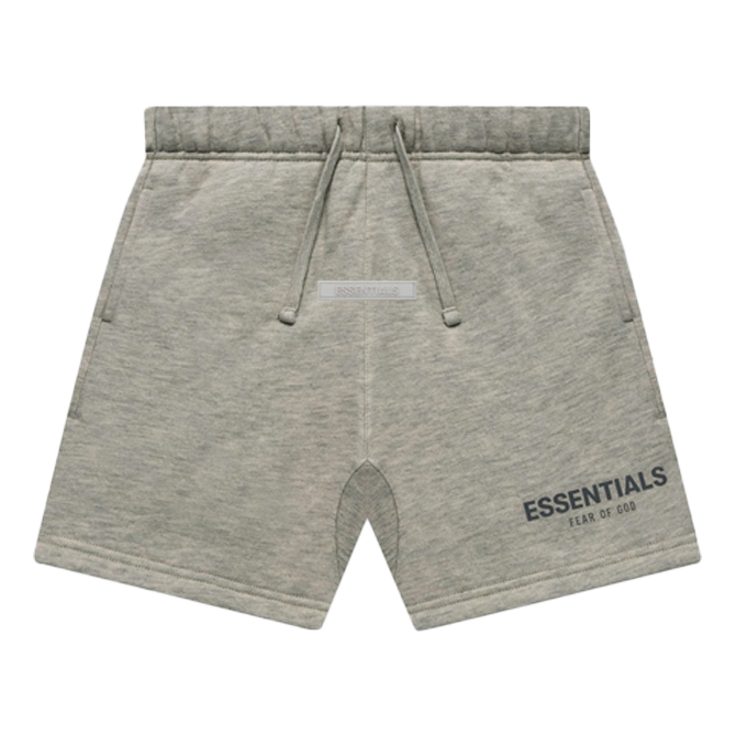 Fear of God Essentials FW21 Sweatshort 'Dark Heather Oatmeal' FOG-FW21-160