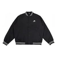 New Balance Logo SDS Baseball Jacket Asia Sizing 'Black' AMJ33362-BK