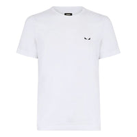 Men's FENDI Round Neck Pattern Short Sleeve White FY0938A4SDF0QA0