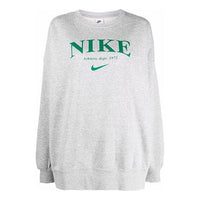 (WMNS) Nike Essential Fleece Sweatshirt 'Grey Green' DQ5106-063