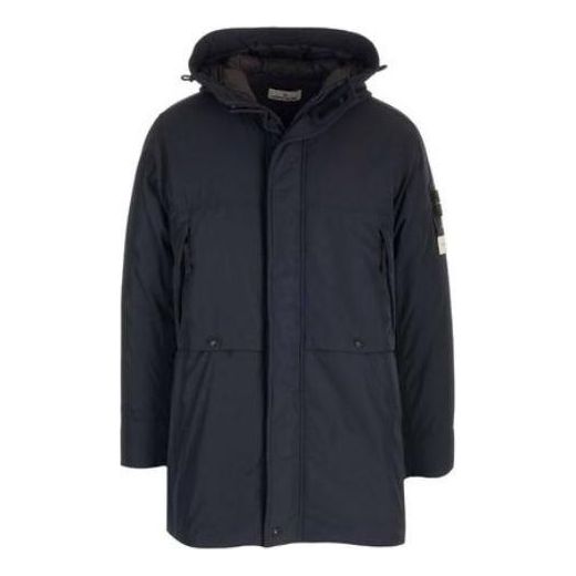 STONE ISLAND Logo Patch Hooded Parka 'Black' 791570826-V0020