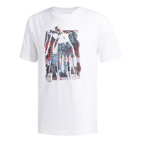 adidas originals Photo Media Tee Casual Sports Round Neck Short Sleeve White EC7359