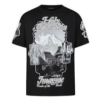 Men's LOUIS VUITTON Holy Mountain Printing Short Sleeve Black 1A5CWQ