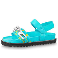 (WMNS) LOUIS VUITTON Paseo Comfort Flat Sandals 'Blue' 1A90QC