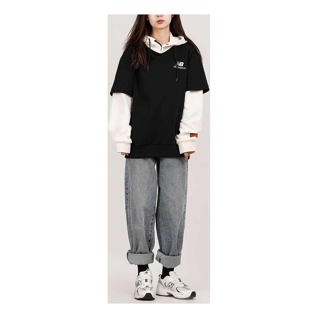 New Balance Leisure Sweatshirt Asia Sizing 'Black' NCA34023-BK