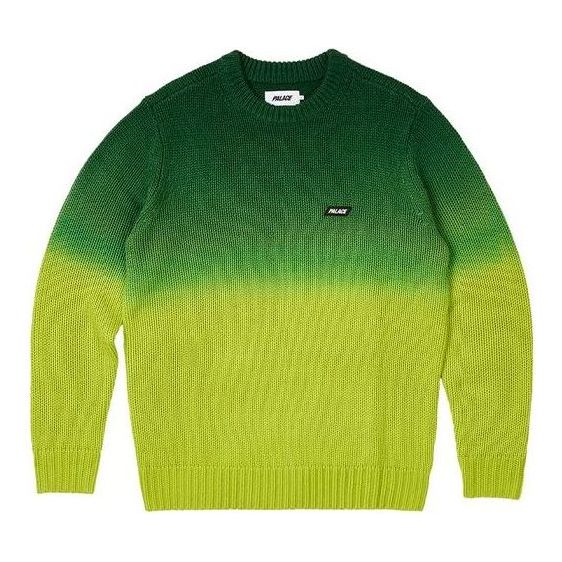 Palace Gradient Dye Rib Knit 'Green' P25KW020