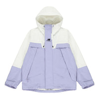 New Balance Logo Embroidered Colorblock Hooded Jacket Couple Style Purple 5AC14103-DV