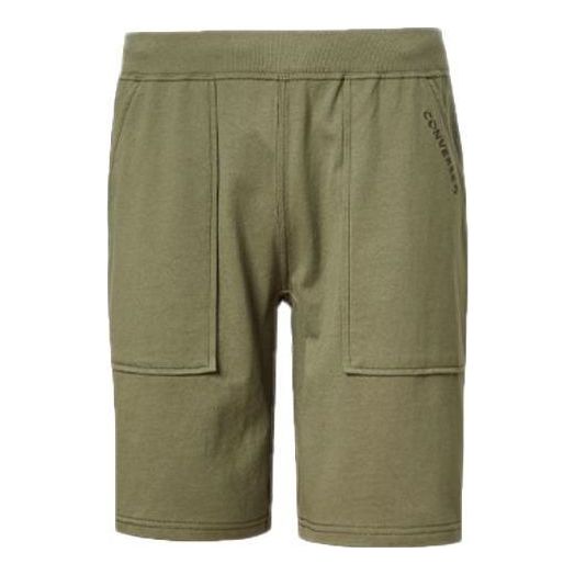 Converse Jersey Short Asia Sizing 'Olive Green' 10018821-A02