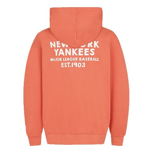 MLB hooded Loose Printing Athleisure Casual Sports Long Sleeves Unisex Orange 31HD21011-50O