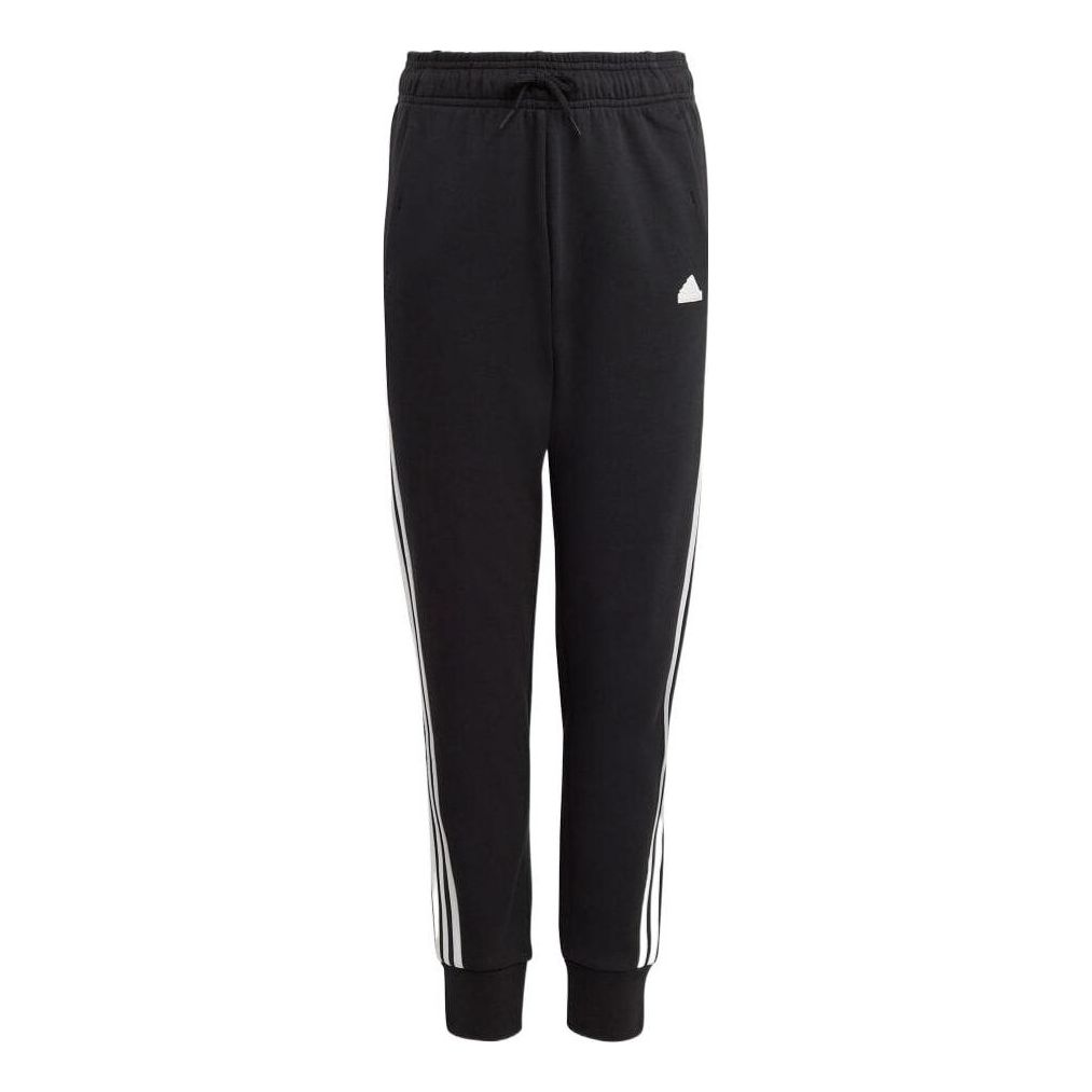 (GS) adidas Future Icons 3-Stripes Cotton Pants Asia Sizing 'Black White' IC0116