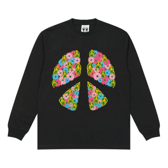 PALACE Unisex Printing Round-neck Sweatshirt Black PAL-FW20-465