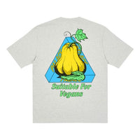PALACE Nein Cheese Nein Egg T-Shirt Gray Back Printing Short Sleeve Unisex P19TS297