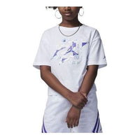 (GS) Air Jordan Jumpman Shine T-Shirt 'White' 45C823-001
