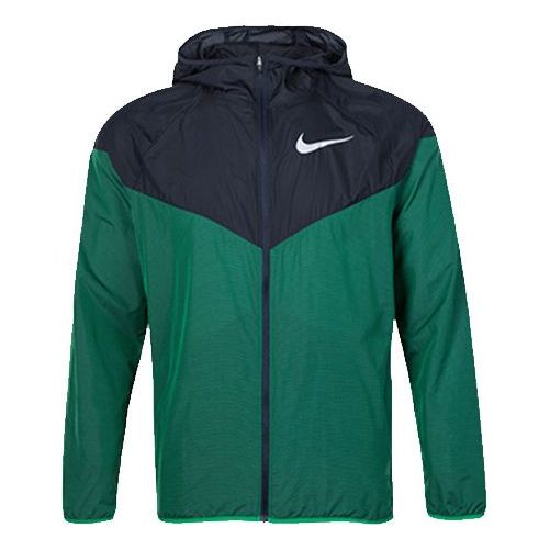 Nike WindRunner Running Colorblock Sports Dark Green AR0258-319