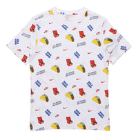 Nike Sportswear Pattern Printing Short Sleeve White CW0473-100