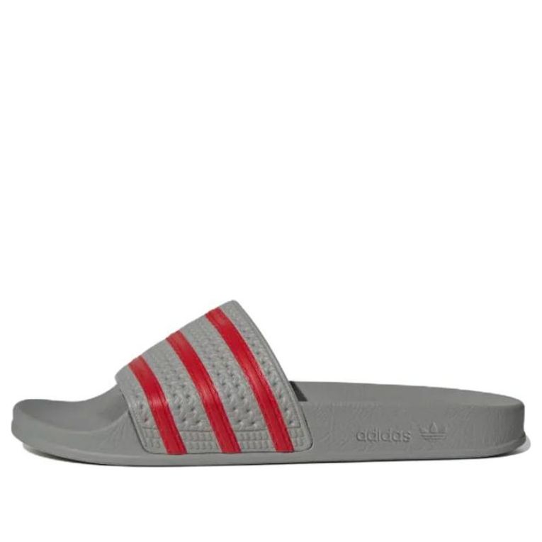 adidas originals Adilette slides Casual Wear-Resistant Grey Red Unisex Slippers 'Grey Red' GY3737