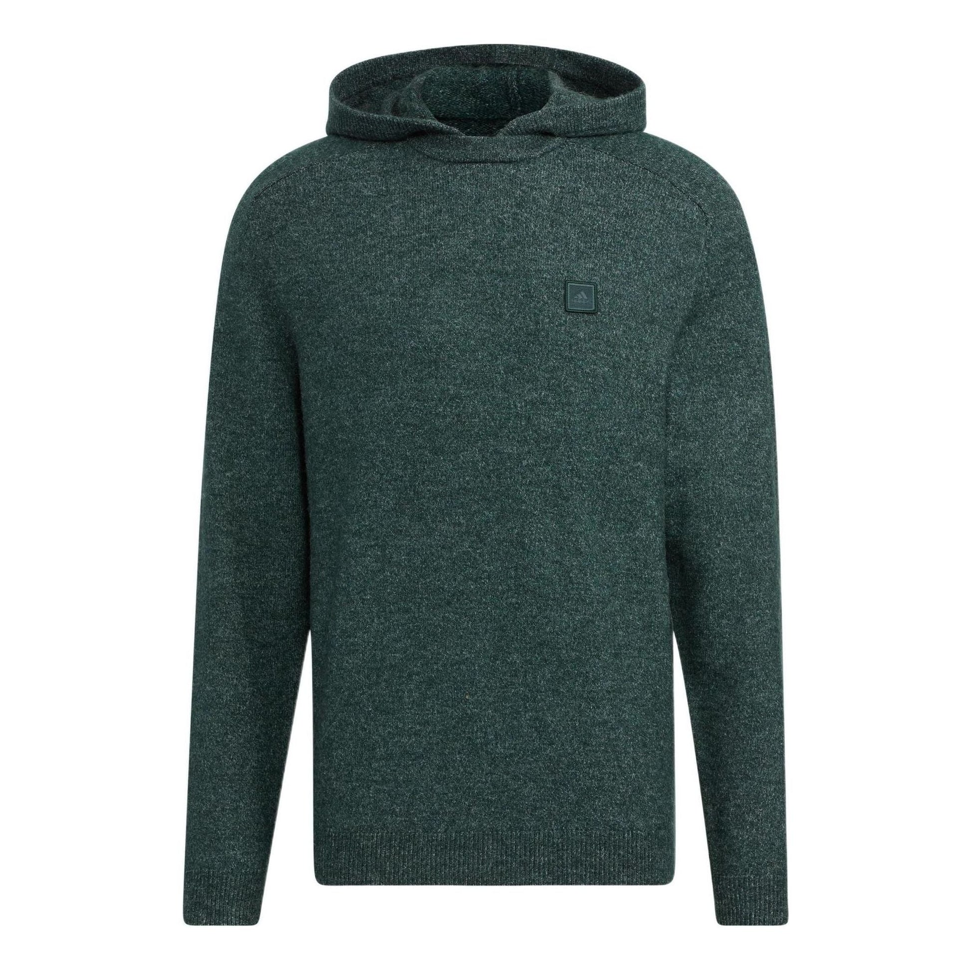 Men's adidas Gt Wool Hd Embroidered Label Logo Hooded Long Sleeves Green HG3234