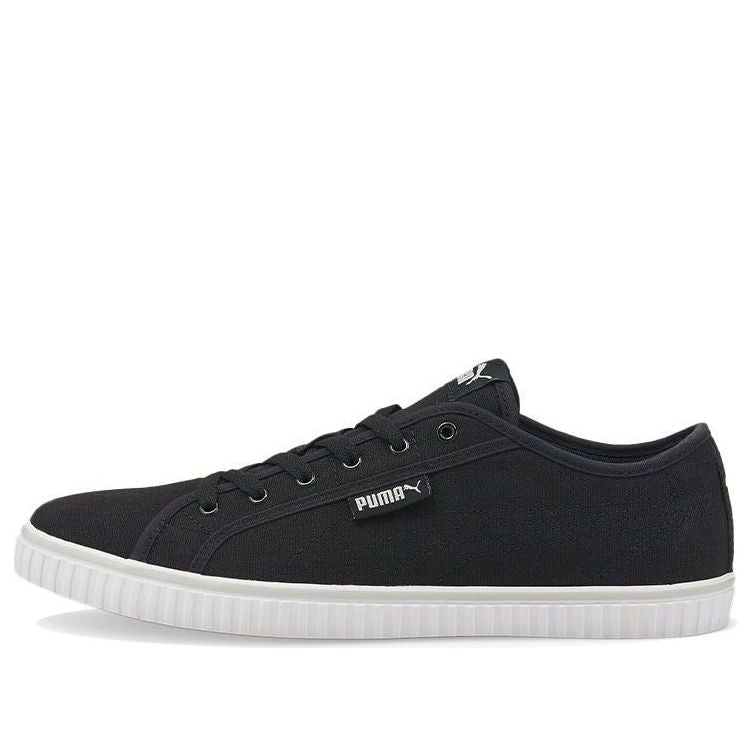 PUMA Ever LoPro Cv Casual Skateboarding Shoes Unisex Black White 383030-02