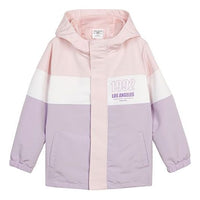 (GS) Skechers Patchwork Letter Hooded 3-In-1 Windbreaker Jacket 'Multi-Color' L321K147