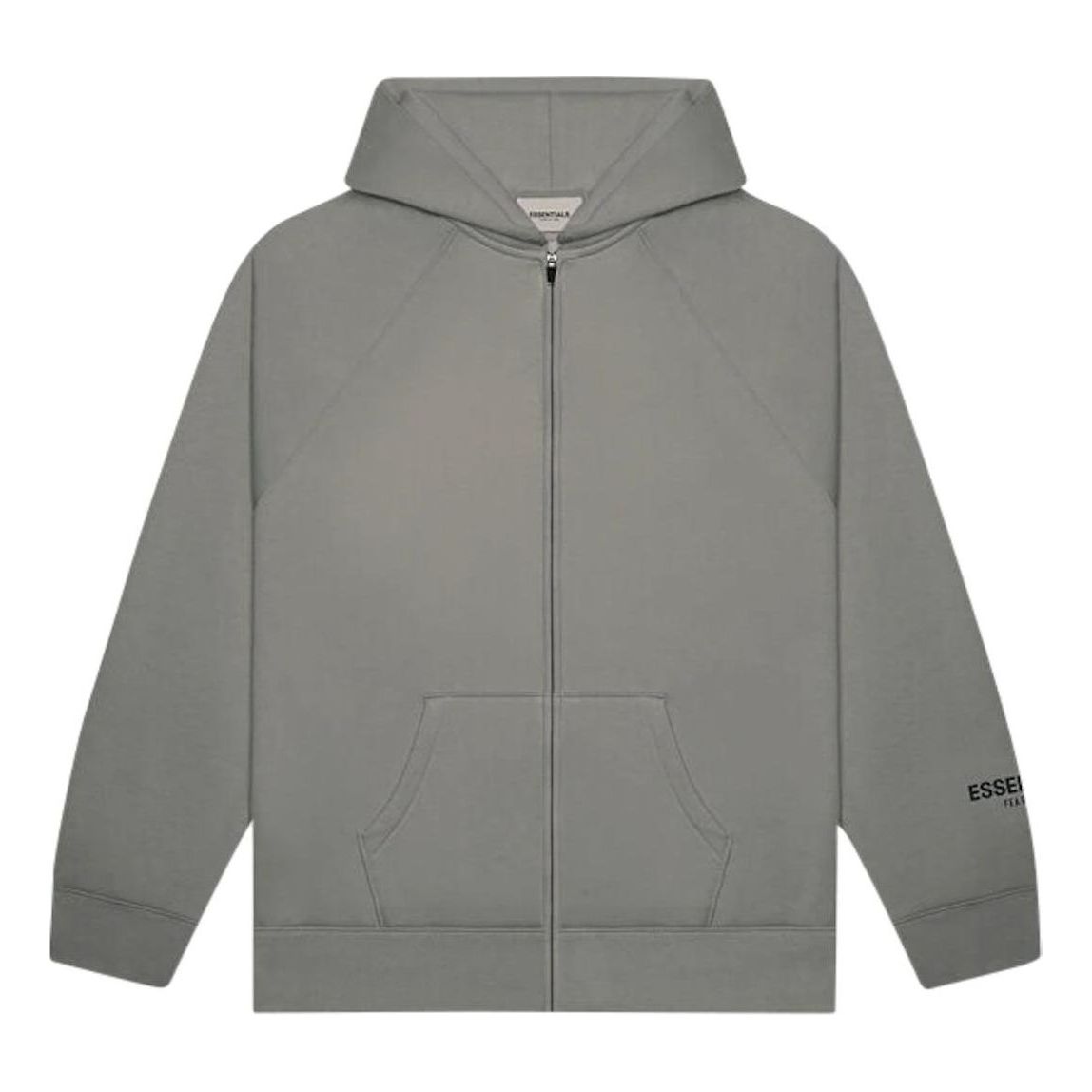 Fear of God Essentials FW20 Full Zip Up Hoodie 'Charcoal' 0192250500184003