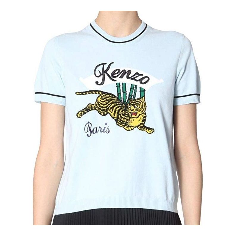 KENZO Pattern Short Sleeve Sky Blue F95-2TO579-3XE-64