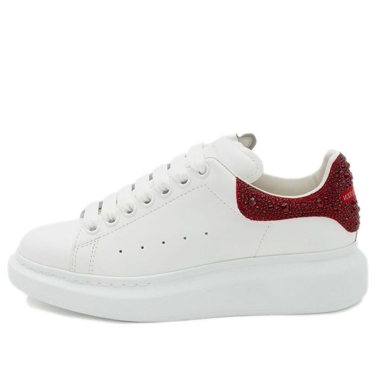 Alexander McQueen Oversized Sneaker 'White Red Crystal' 662654WIB989493