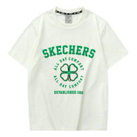 Skechers Short Sleeve Graphic T-Shirt 'White Green' L223M050-0074