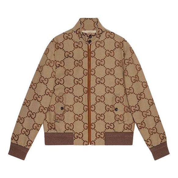 Gucci Jumbo GG Canvas Jacket 'Beige Ebony' 680812-Z8AVS-2580